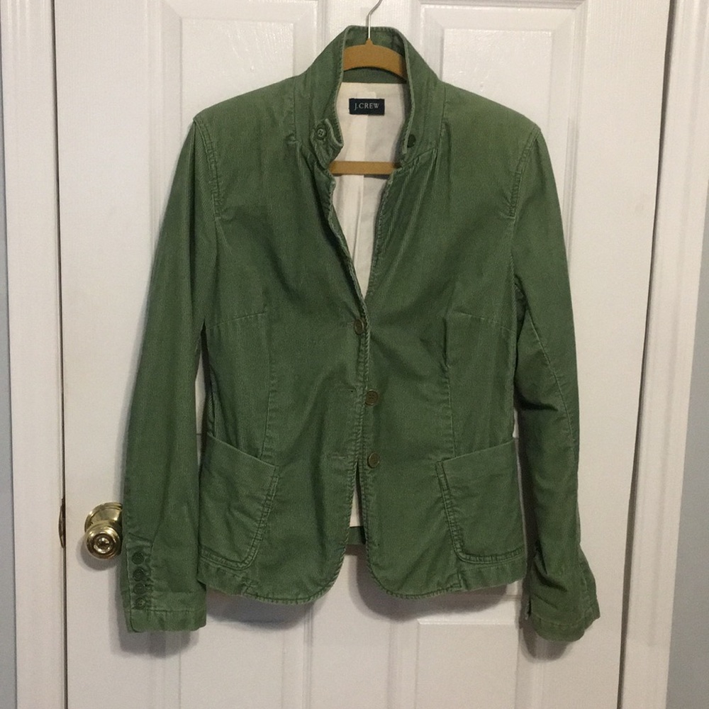 J.CREW VINTAGE GREEN CORDUROY JACKET